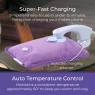 Carmen C85043PUR Rechargeable Hot Water Bottle & Cosy Hand - Purple