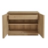 Fortune Woods Louisiana 2 Door Small Sideboard - Oak