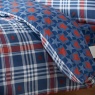 Catherine Lansfield Stars & Check Duvet Set - Blue & Red