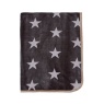 Helena Springfield Star Fleece Throw 140x180cm - Charcoal/Linen