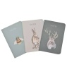 Meg Hawkins 3 Pack of A6 Note Books Assorted Stag Hare & Bee