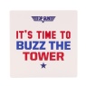 Top Gun Top Gun White Coaster Time To Buzz The Tower