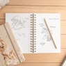 Wrendale Rabbit Blank HB Notebook Among the Daisies