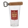 Civil Defence Pint Glass & Bottle Opener Set