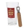 Civil Defence Pint Glass & Bottle Opener Set