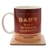 Civil Defence Dad's Daily Beverage Mug & Coaster Set