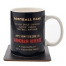 Civil Defence Football Watching Mug & Coaster Set