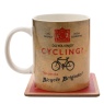 Civil Defence Bicycle Brigade Mug & Coaster Set