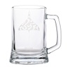 RAF Etched Glass Tankard Vulcan