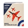 RAF Glass & Metal Whiskey Tumbler Red Arrows