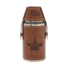 Top Gun Metal Travel Flask 6oz Brown