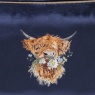 Wrendale Highland Cow Make Up Bag Daisy Coo
