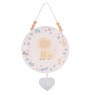 Petit Cheri Lion Round Plaque - Baby Boy