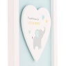 Hello Baby Framed Heart Plaque - Thank Heaven Little Boys