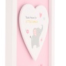 Hello Baby Framed Heart Plaque - Thank Heaven Little Girls