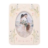 Love Story Ceramic Photo Frame 4 X 6 Floral - Mr & Mrs