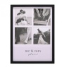 Amore Black Multi Aperture Photo Frame - Mr & Mrs