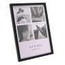 Amore Black Multi Aperture Photo Frame - Mr & Mrs