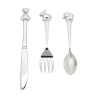 Bambino Silverplated 3Pc Cutlery Set With Animal Icons