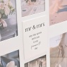 Amore Multi Aperture Photo Frame - Mr & Mrs