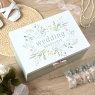 Love Story Wildflower Wedding Keepsake Box