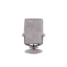 Jupiter Swivel Recliner & Footstool in Almond Fabric