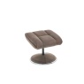 Jupiter Swivel Recliner & Footstool in Fawn Fabric