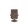 Jupiter Swivel Recliner & Footstool in Fawn Fabric