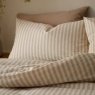 Pineapple Elephant Pineapple Elephant Cotton Rich Woven Stripe Natural Duvet Set - Natural