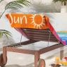 Catherine Lansfield Block Stripe Cotton Sun Lounger/Beach Towel