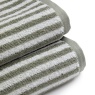 Christy Portobello Stripe Cotton Towel - Sage