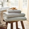 Christy Portobello Stripe Cotton Towel - Sage