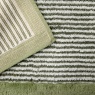 Christy Portobello Stripe Cotton Bath Mat - Sage
