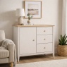 Classic Furniture Caldecott Small Sideboard - Light Oak/Stone Grey