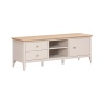 Classic Furniture Caldecott TV Unit - Light Oak/Stone Grey