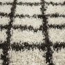 Mastercraft Mastercraft Twilight 039-0002/6933 Shaggy Fringed Rug - Cream/Black