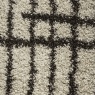 Mastercraft Mastercraft Twilight 039-0002/6933 Shaggy Fringed Rug - Cream/Black