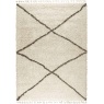 Mastercraft Mastercraft Twilight 039-0004/6933 Shaggy Fringed Rug - Cream/Black