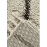 Mastercraft Mastercraft Twilight 039-0006/6933 Fringed Shaggy Rug - Cream/Black