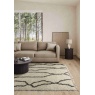 Mastercraft Mastercraft Twilight 039-0006/6933 Fringed Shaggy Rug - Cream/Black