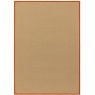 Asiatic Bordo Boucle Border Rug - Rust/Linen