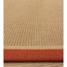 Asiatic Bordo Boucle Border Rug - Rust/Linen