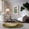 Asiatic Asiatic Plush Luxury Shaggy 150cm Circle Rug - Sage