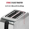 Haden 196859 Stoke 2 Slice Toaster - Brushed Steel