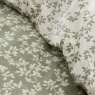 Bianca Shadow Leaves Duvet Set - Green, close up