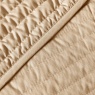 Bianca Quilted Lines Bedspread - Natural, detail