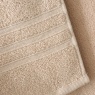 Catherine Lansfield Zero Twist Towels - Natural close up
