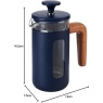 La Cafetiere Pisa 3 Cup Cafetiere 350ml - Navy