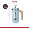 La Cafetiere Pisa 3 Cup Cafetiere 350ml - Sky Blue