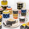 Orla Kiely Spot Square Oval Utensil Pot - Yellow